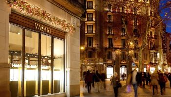 Chic boutiques on Passeig de Gràcia